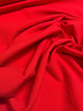Fibremood red with subtle lines - seersucker