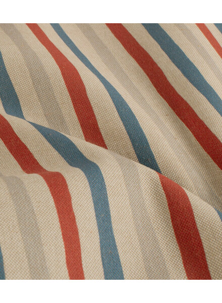Madeline The Red & Blue - linen look canvas