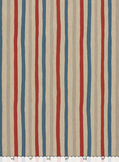 Madeline The Red & Blue - linnen look canvas
