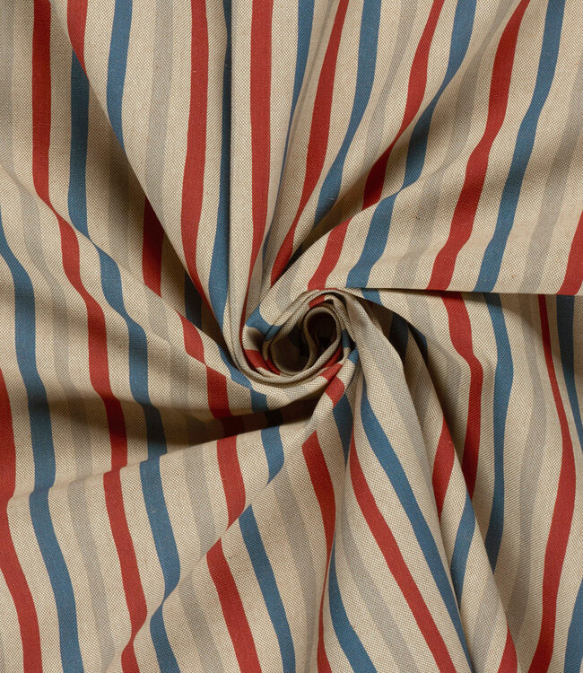 The Red & Blue - linnen look canvas