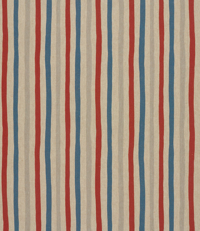 The Red & Blue - linnen look canvas