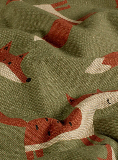 Madeline The Fox - linen-look canvas