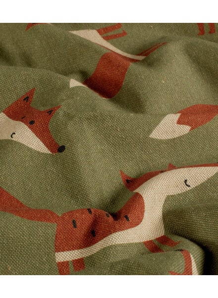 Madeline The Fox - linnen look canvas