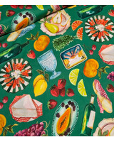 mediterranean picnic - satijn viscose