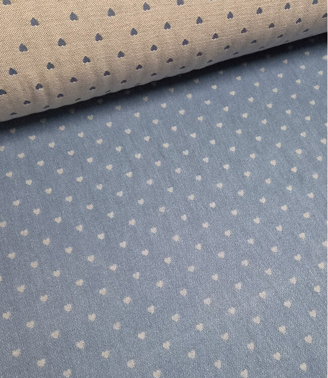 denim jacquard hartjes