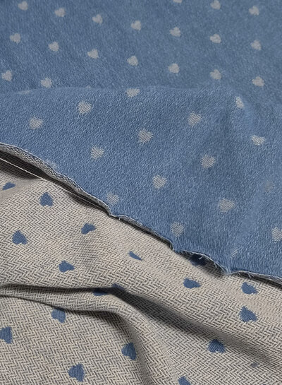 denim jacquard hartjes