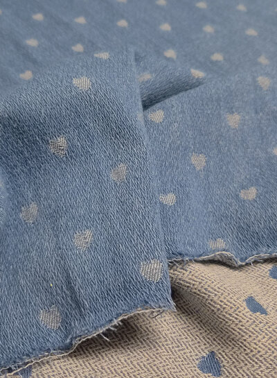 denim jacquard hartjes