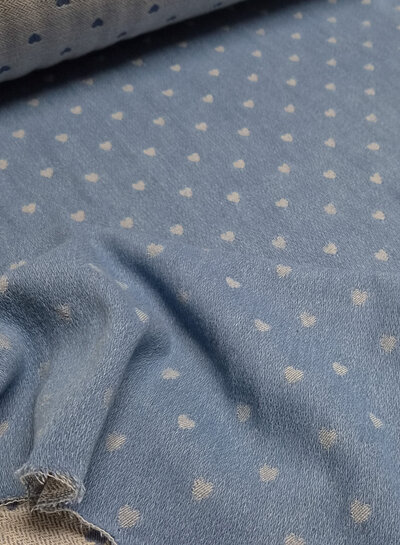 denim jacquard hartjes