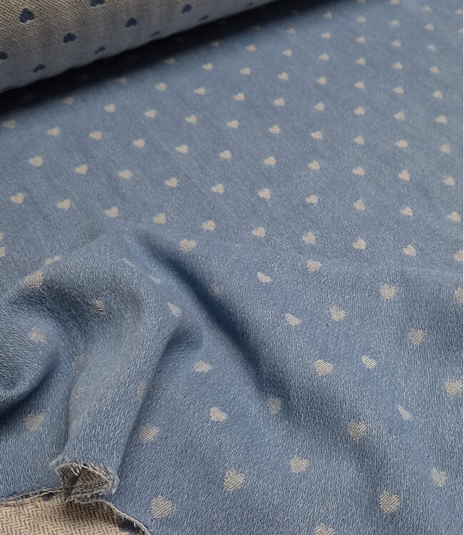 denim jacquard hartjes