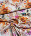 Madeline pink peach flowers - katoen