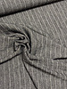 Fibremood dark grey striped - linen look viscose blend