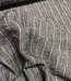 Fibremood donkergrijs gestreept - linnen look viscose mix
