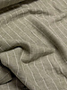 Fibremood mint grey striped - linen look viscose blend