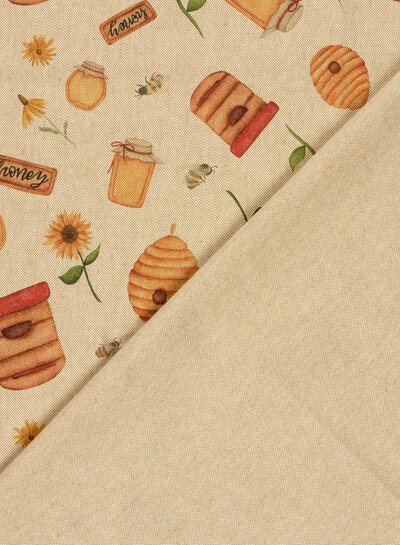 Madeline The Honeybee - linnen look canvas