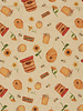 Madeline The Honeybee - linen look canvas