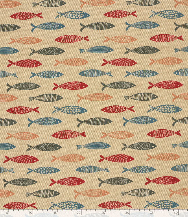 The Fish - linnen look canvas