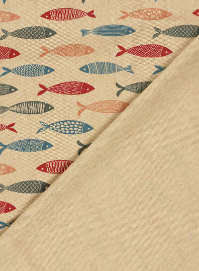 Madeline The Fish - linnen look canvas
