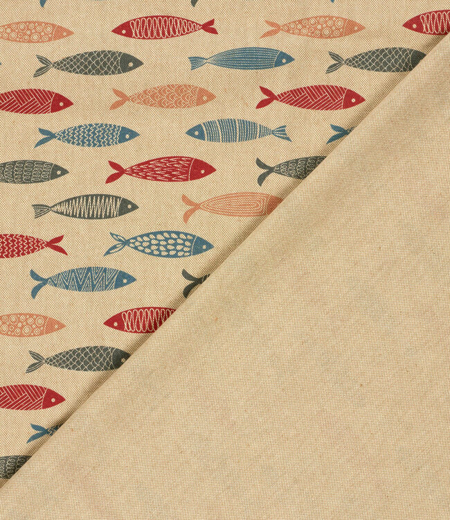 The Fish - linnen look canvas