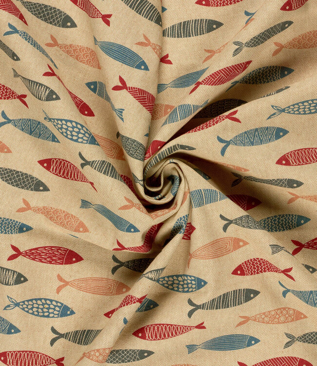 The Fish - linnen look canvas