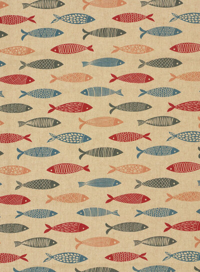 Madeline The Fish - linen-look canvas