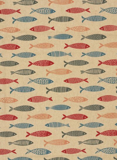 Madeline The Fish - linnen look canvas