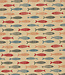 The Fish - linnen look canvas