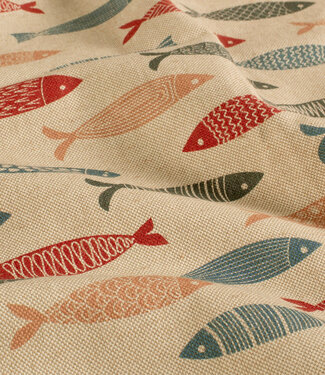 Madeline The Fish - linen-look canvas