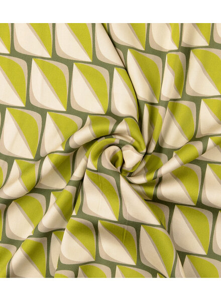 Nova lime satin rayon