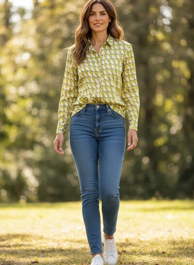 Nova lime satijn rayon