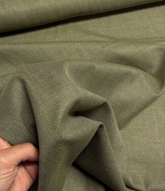 khaki melee -  geweven bamboe - gerecycleerde, heel soepelvallende stof en geen kreuk