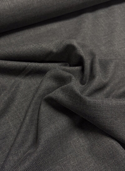 anthracite melange - woven bamboo - recycled, very flowing fabric and wrinkle-free
