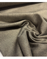 beige en antraciet twill stripes -  geweven bamboe - gerecycleerde, heel soepelvallende stof en geen kreuk