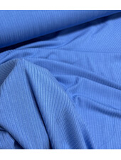 bright blue - beautiful subtle bamboo rib knit