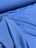 helder blauw  - prachtige subtiele bamboe ribtricot
