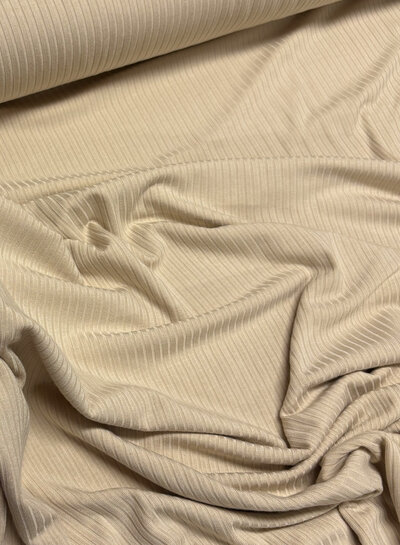 beige - beautiful subtle bamboo rib knit