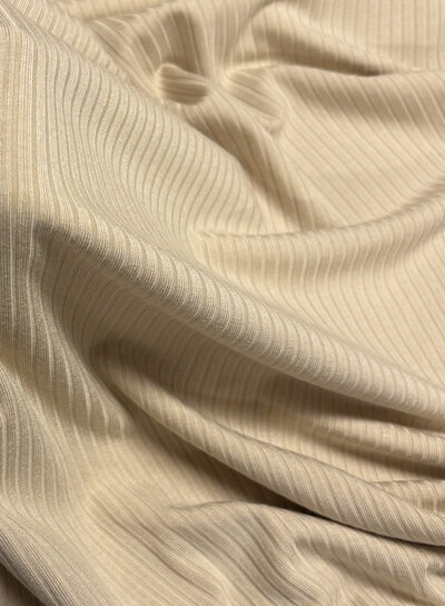 beige - beautiful subtle bamboo rib knit