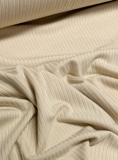 beige - beautiful subtle bamboo rib knit