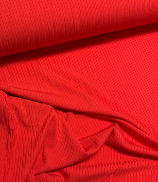 red - beautiful subtle bamboo rib knit