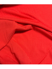 red - beautiful subtle bamboo rib knit