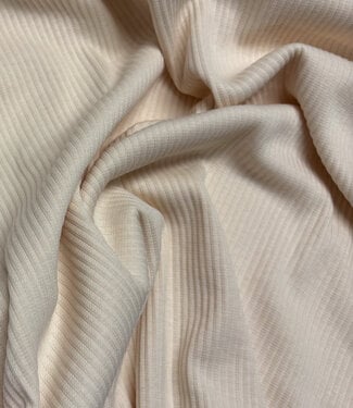 nude - zachte geribbelde tricot