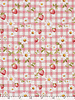 aardbeien en margrietjes - katoen