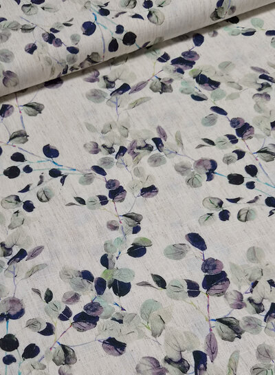 Madeline linen viscose blend twigs