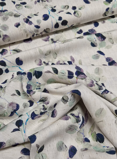 Madeline linnen viscose blend twijgjes