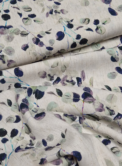 Madeline linnen viscose blend twijgjes
