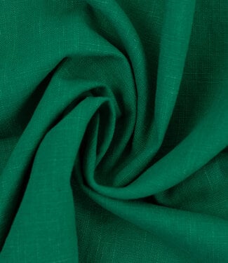 plain emerald green linen