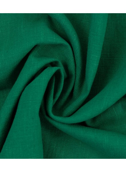 effen emeraldgroen linnen