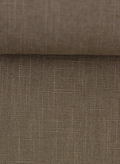 plain taupe linen
