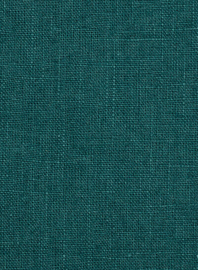 plain petrol linen