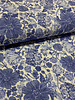 Swafing delft blauw bloemenprint - tetra / double gauze