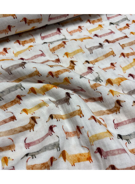 Swafing dachshund - double gauze / tetra